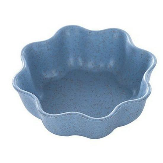 Wheat Straw Kitchen Seasoning Dish - Creative Round Plastic Plate for Dipping Sauce & Snacks