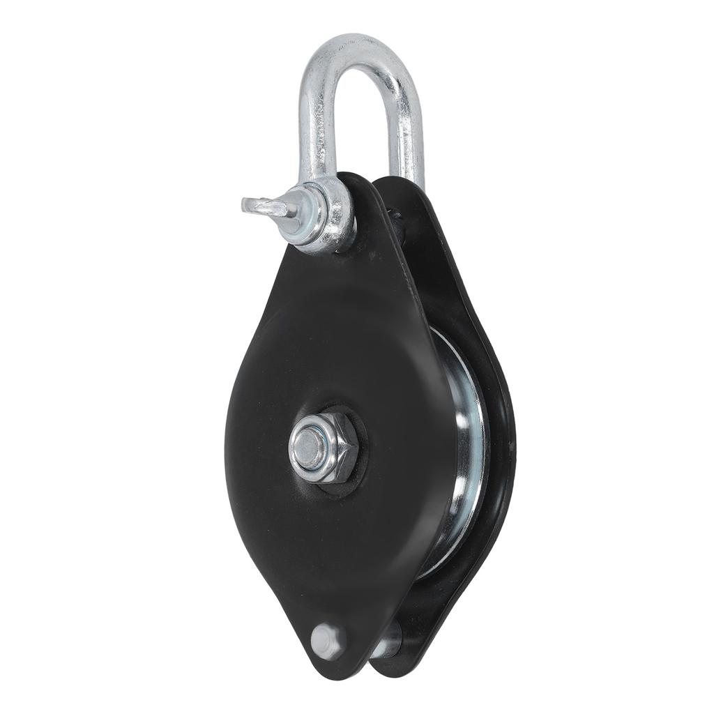 Single Pulley Roller Heavy Duty Universal 0.5T Load Lifting Crane Snatch Block Bearing Hook Boat Accessories