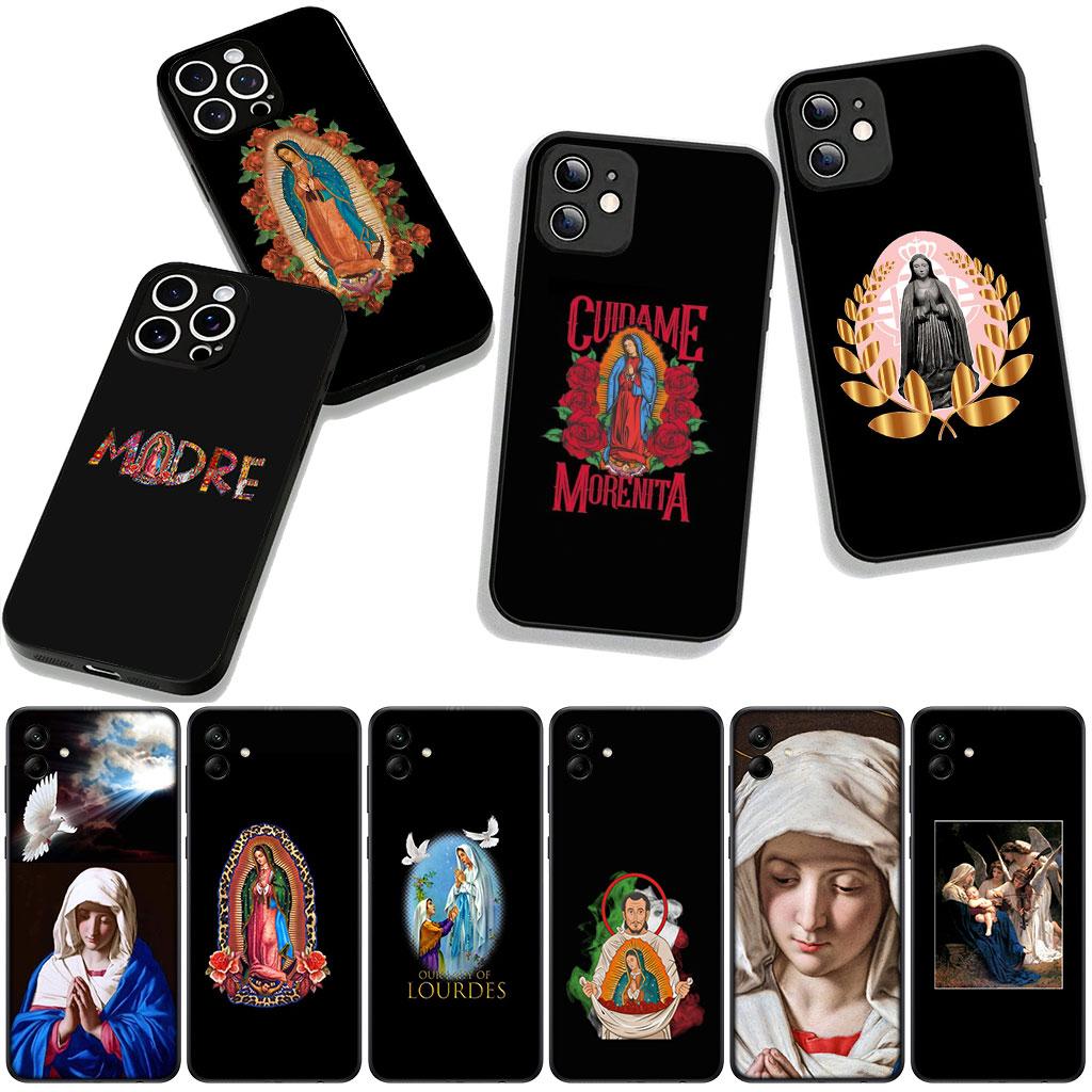 Cover for Apple iPhone 16 15 14 Plus 13 12 Mini 17 Pro Max + ProMax 16E Air 16+ 15+ Phone Case Madre Mary Virgen de Guadalupe