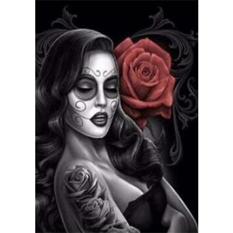 5D DIY Halloween Diamond Painting Full Diamond Embroidery Beauty Rhinestone Art Picture Mosaic Cross Stitch Kit Home Decor