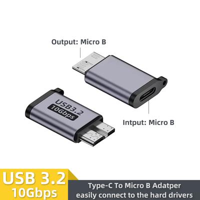 USB C 3.0 Micro B Stecker auf Typ C Buchse Adapter für Samsung S5 Externe Festplattengehäuse Laptop Typ-C auf Micro B Anschluss