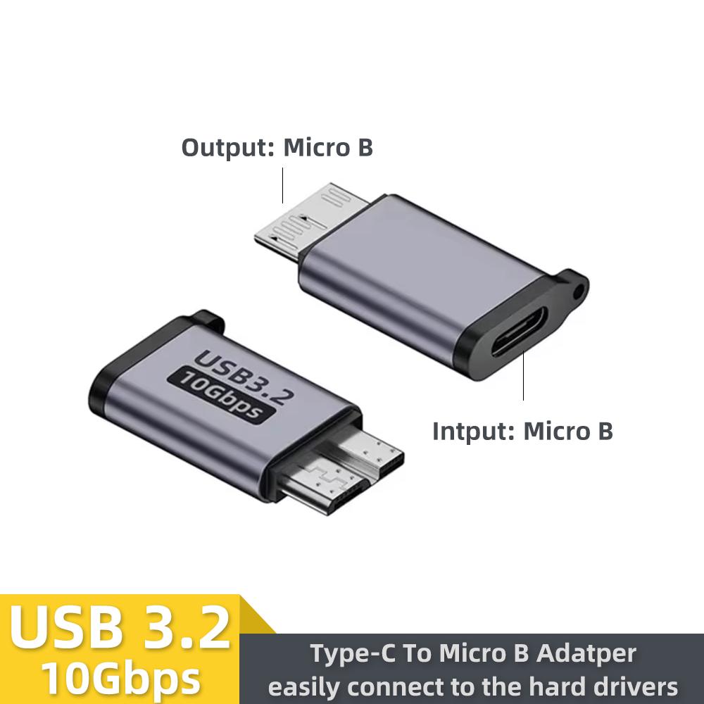 USB C 3.0 Micro B samec na USB C samice adaptér pro Samsung S5 externí pevný disk box notebook Type-C na Micro B konektor