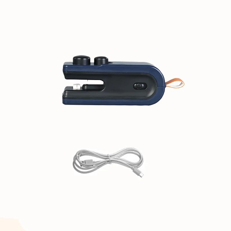 Sigilator termic mini 2 în 1 reîncărcabil pentru pungi, pachet de depozitare, sigilator pentru gustări, clemă, mașină portabilă de sigilat termic pungi de plastic, USB