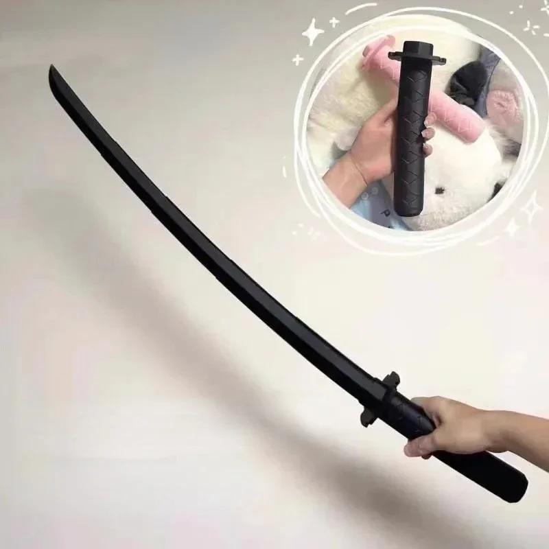 3D Printed Gravity Katana Telescopic Samurai Sword Retractable Stress Relief Toy Role Playing Props Decorative Crafts