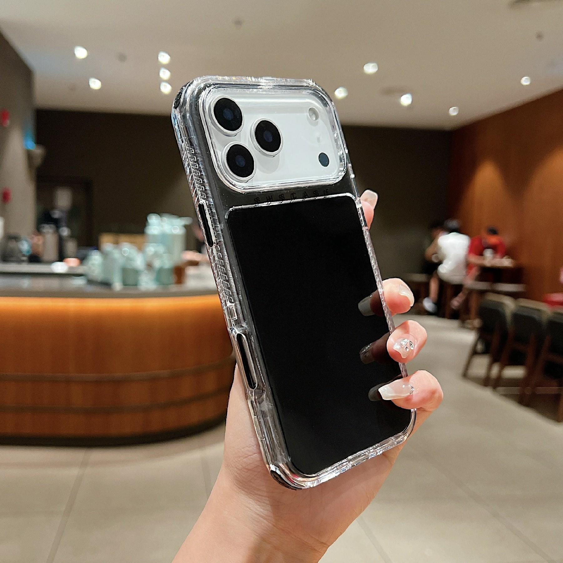 

Для чохла iPhone 17 Pro Max 3-в-1 Ударостійка PC+TPU накладка для телефону Black