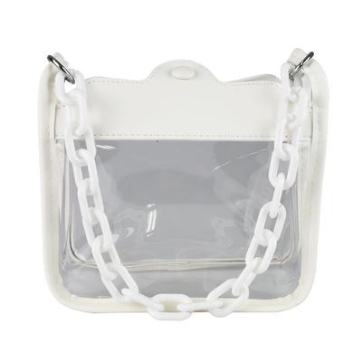 Produkt mini ita bag urok maskotka Akusta przypinka z łańcuszkiem 18cm x 16cm x 10cm Bez marki pasek 3-way/Oshikatsu biały,