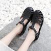 Baotou Sandals Hollow Non-slip Beach Shoes Retro Crystal Jelly Shoes Women's Casual Shoes Batch