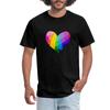 Rainbow Heart Pride LGBTQIA Men's T-Shirt Unisex T-Shirt