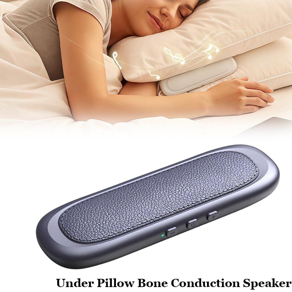 Timed Shutdown Bone Conduction Speaker Bluetooth 5.4 Sleep Pillow Speaker  for Nap Meditation