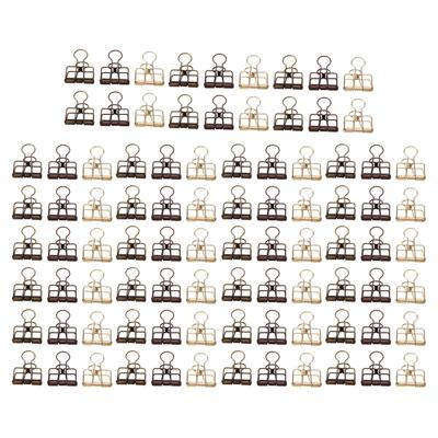 90 Adet Klasör Klipsi 32mm Boş Güçlü Sıkıştırma Kuvveti Metal Küçük Klasör Klipsleri Ofis Belgeleri İçin