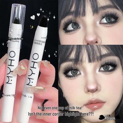 MYHO Iridescent Pearl White Shimmer & Punk Smoky Black Stick Fard de Ochi