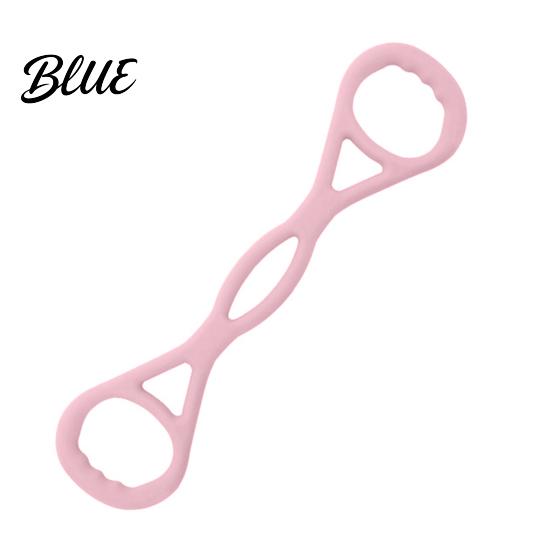 Portable Fitness Bands Figure 8 Resistance Band with Handle Anti-slip Men Women Chest Pilates Expander Elastic Strap Arm Back Shoulder Stretch
