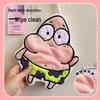 SpongeBob Coral Fleece Hanging Hand Towel - Cute, Absorbent Kitchen & Bathroom Cloth