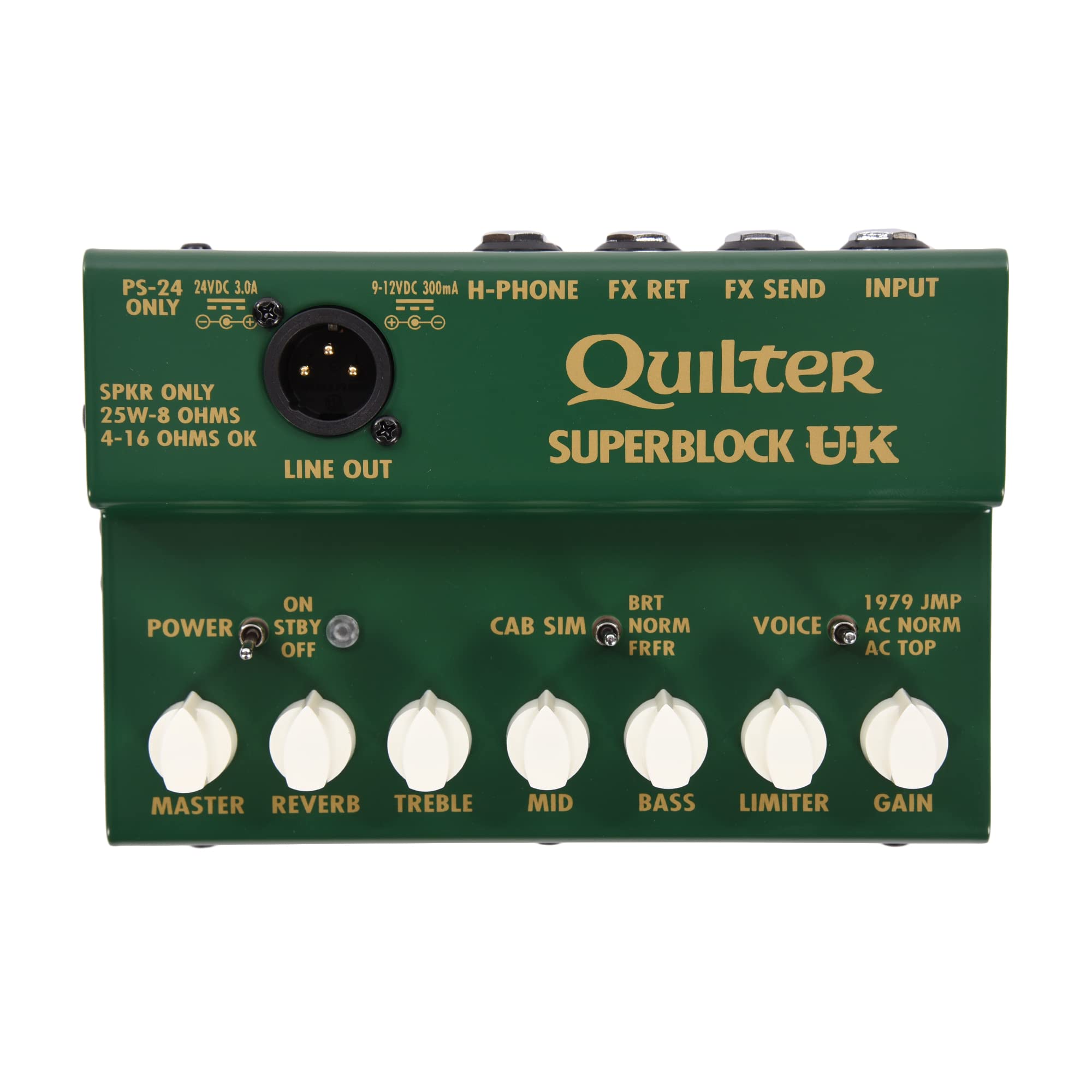 

Quilter Labs SuperBlock UK Guitar Amp Pedal 25-Watt зелений