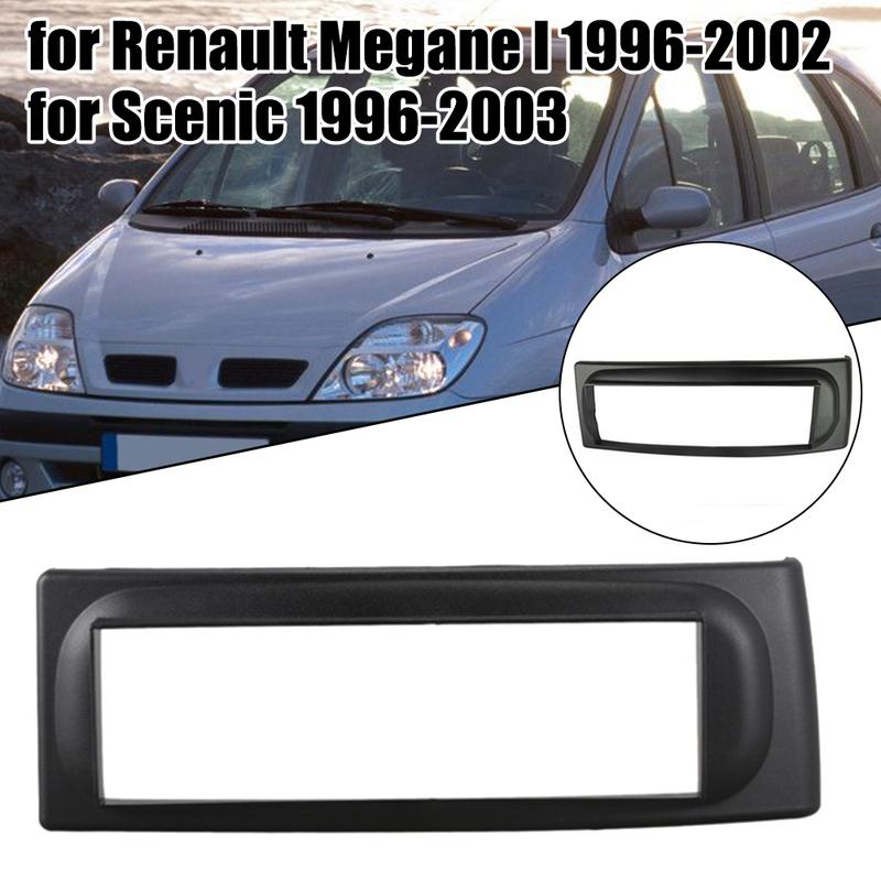 Color Black 1 Din Radio Fascia High Quality ABS Plastic Sleek Design Stylish Car Interior Enhanced Functionality