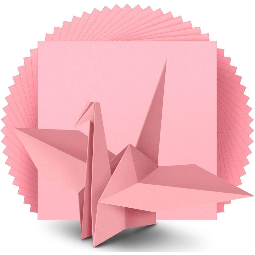 Square Origami Paper, 100 Sheets, 1/20 Colors, 6 Inch Square, Double Sided Colored Paper Diy Craft Paper for School Childs