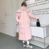Down and Padded Jacket Women's 2025 Autumn/winter New Korean Version Plus-size Hooded Loose Pie Overcomes Long Padded Jacket