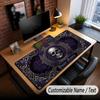 Skull Gothic Theme Custom Mouse Pad Personalized With Name Text Customized Desk Mat For Office Home Decor