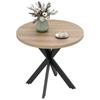 Dining Table 75 X 75 Cm Round Kitchen Table for 2-4 People, Modern Dining Table with Spider Leg Base, Brown