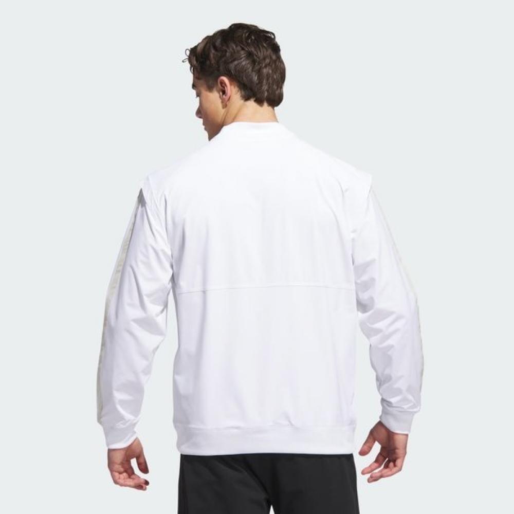 Adidas Golf Beyond Twistweave Hybrid Loose Pullover Jy1228 White