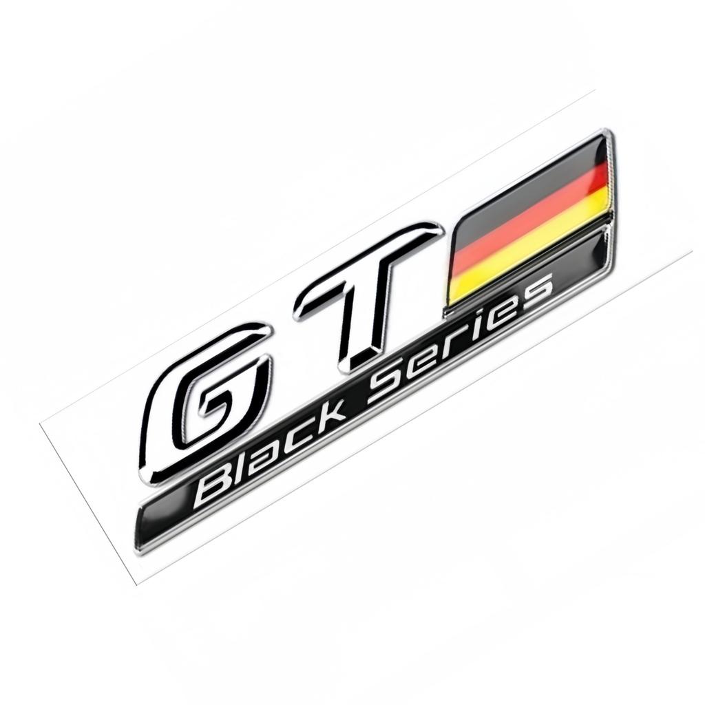 1pc 3D ABS Car Rear Trunk Emblem Decal Side Fender Badge Sticker for E43 E53 C63 GT50 GT53 GT63S GTS GTR W203 W204 W205 W176 W211 W212 W213 GLA GLC