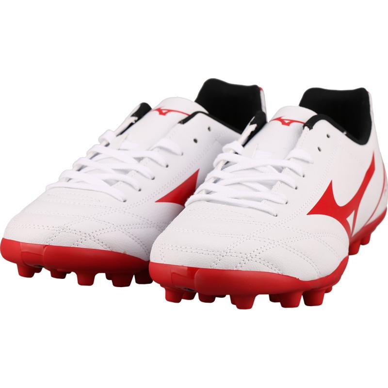 Mizuno Potrero Wide Ag Short Nail Soccer Shoes White/Red Sneakers P1GA189262