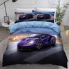 Bettbezug 200x200 Bettwäsche-Sets 3D-Druck Cooles Auto Bettdeckenbezug-Set für Jungen Doppelbett Bettwäsche Dekbedovertrek 228x228