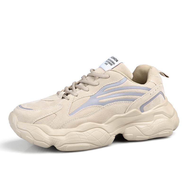 Trend Men's Sneakers Platform Sport Walking Shoes Male High Quality Street Athletic Sneakers Anti Slip Wear-Resistant Soles Comf