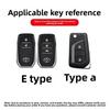 QHJS9 Zinc Alloy Leather Car Key Case Cover Shell for Toyota CHR Hilux Fortuner Land Cruiser 200 Camry Corolla Crown RAV4 Highland
