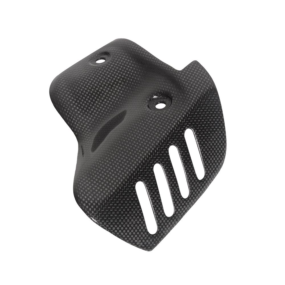 MOTO4U For Ducati 848 1098 1198 Carbon Fiber Exhaust Cover For Termignoni exhaust Exhaust Heat Shield Motorcycle Accessories Gloss Plain
