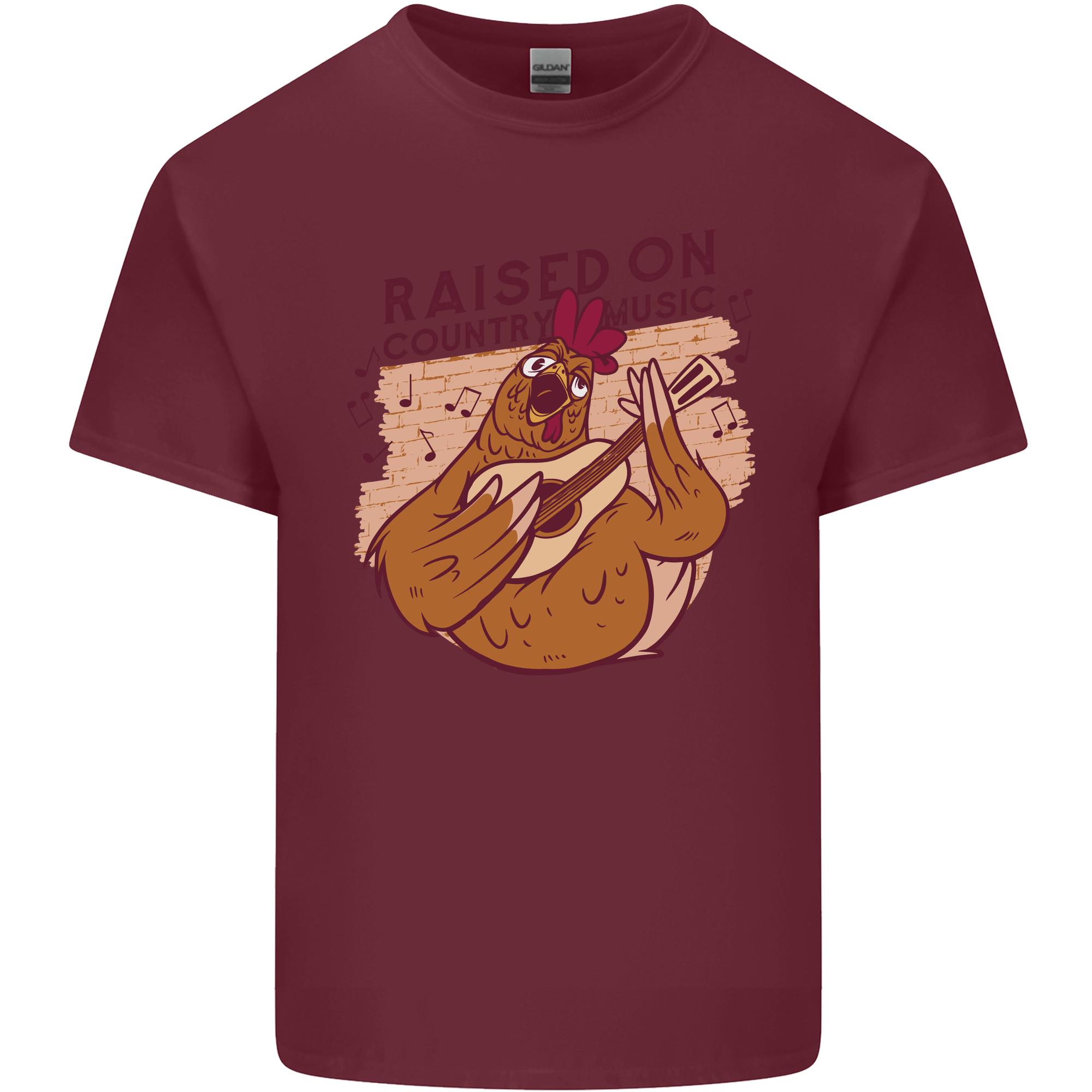 A Chicken Raised on Country Music Unisexs Light Cotton TShirt S