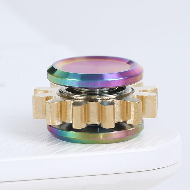 Mini Metal Gear Gyroscope Fidget Spinner Toy Antistress Portable Adults Stress Reliever Autism ADHD Kids Birthday Christmas Gift
