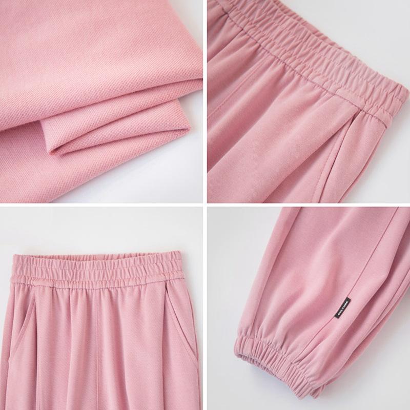 Sweater Pants Women's Spring and Autumn New High Waist Straight Gray American Sweater Straight Sweatpants