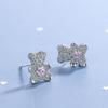 2026 Little Fresh Animal Cartoon Bear Girl Heart Diamond Love Ear Jewelry Stud Earrings