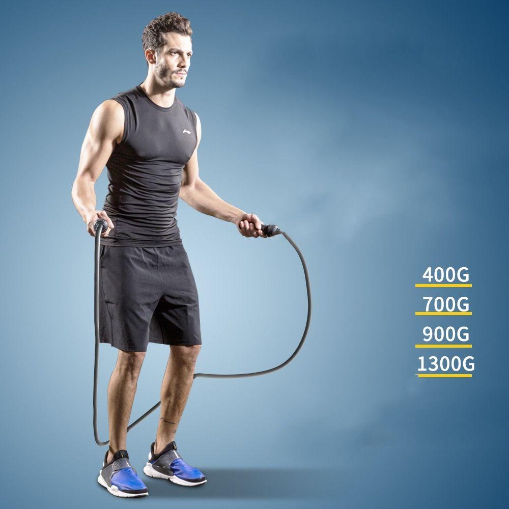Reusable Weighted Jump Rope Adjustable Length Athletic Rope Heavy Skipping Rope  Women