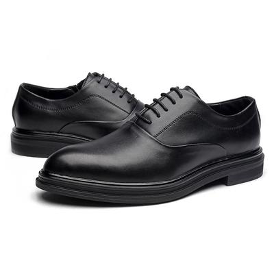 Large Size 48 Autumn Leather Shoes Men's Business Dress Casual Pointed Lace-up Size 46 British Wedding Shoes