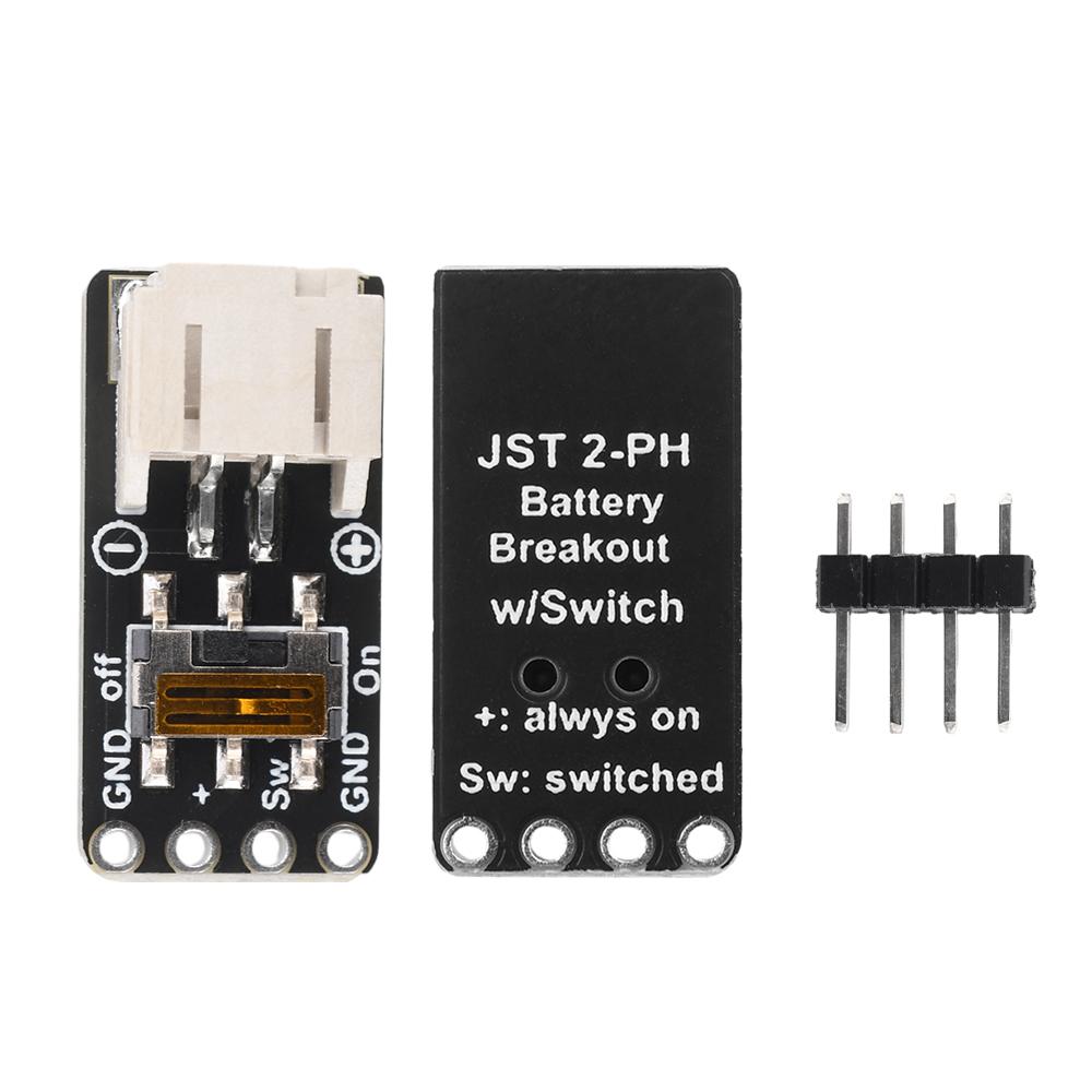 

1 набір електронного перетворення живлення JST-PH 2-контактний роз’ємний перемикач SMT Пряма кутова роз’ємна плата Модуль живлення 600 мА Пряме зварювання