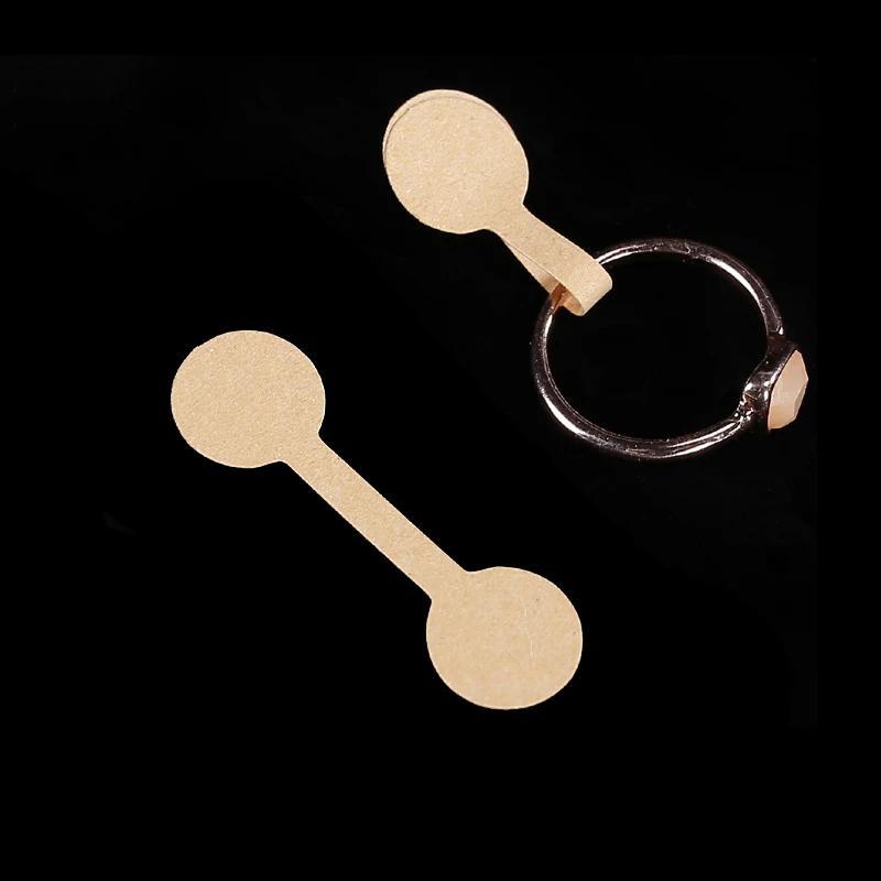 

100pcs Blank Paper Price Tags Stickers Jewelry Brand Labels Ring Necklace Display Card Packaging Self-Sticker Hangtag Wholesale