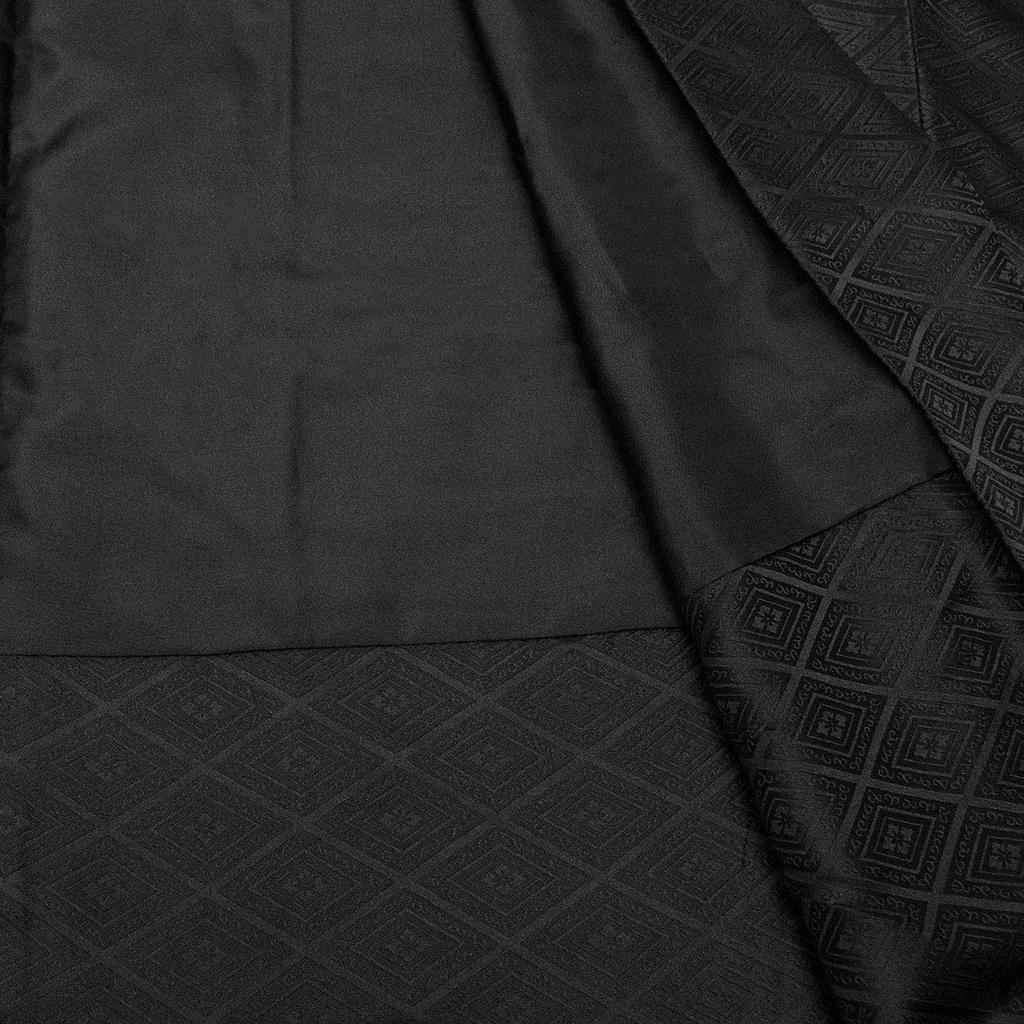 Washable coat with ground single [KYOETSU] [KYOETSU] crest, item, men's (M, black)