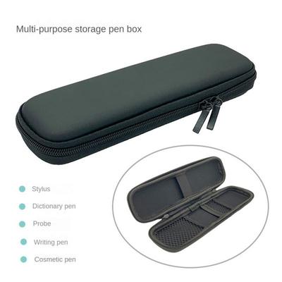 Pencil Box Lightweight Anti-drop Pen Box Black Hard Shell Headset Accessories Portable Pencil Case High Quality Leather Fabric