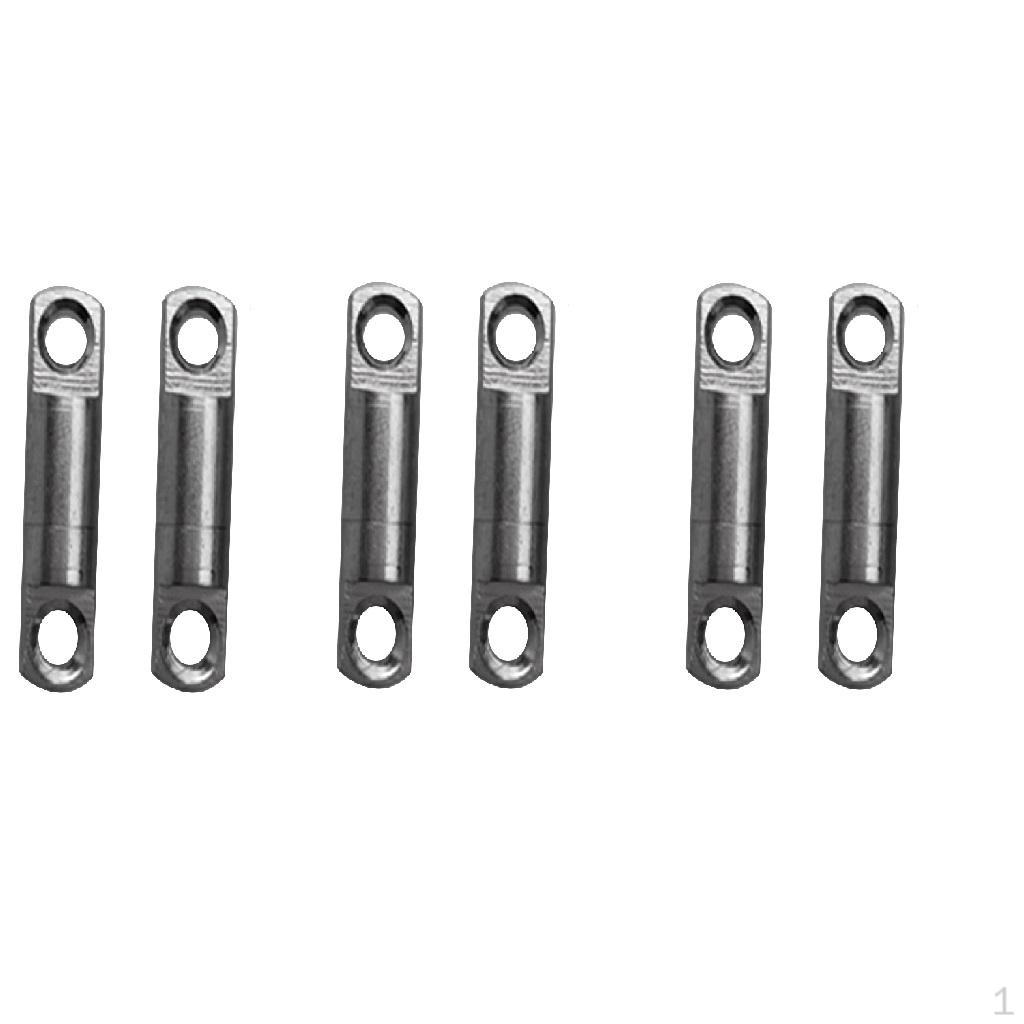 

6x 16 Stainless Steel Diving Reel Finger Spool Line Double Swivels