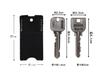 Key Cover, Leather, Genuine Leather, Men's, Women's, Keeper, Key Cover, Set of 3, Silent Key Cover, Protect All Keys (A)