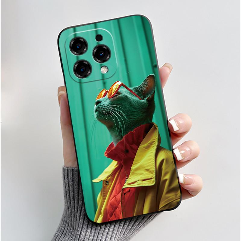 Hülle Für Doogee N55 / N55 Pro / N55 Plus Case Ästhetisch Mode Niedliche Katze Cartoon Weiches Silikon Rückseite Stoßfester Bumper