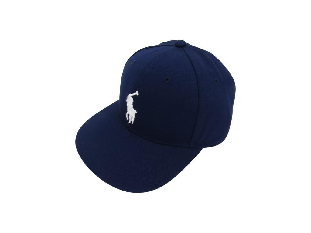 (Polo Ralph Lauren) Men's and Women's Snapback Cap Big Pony Embroidered Hat 0108989-NAVY [Used]