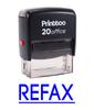 Printtoo Custom Stamp REFAX Self Inking Rubber Stamp Office Stationary-Black