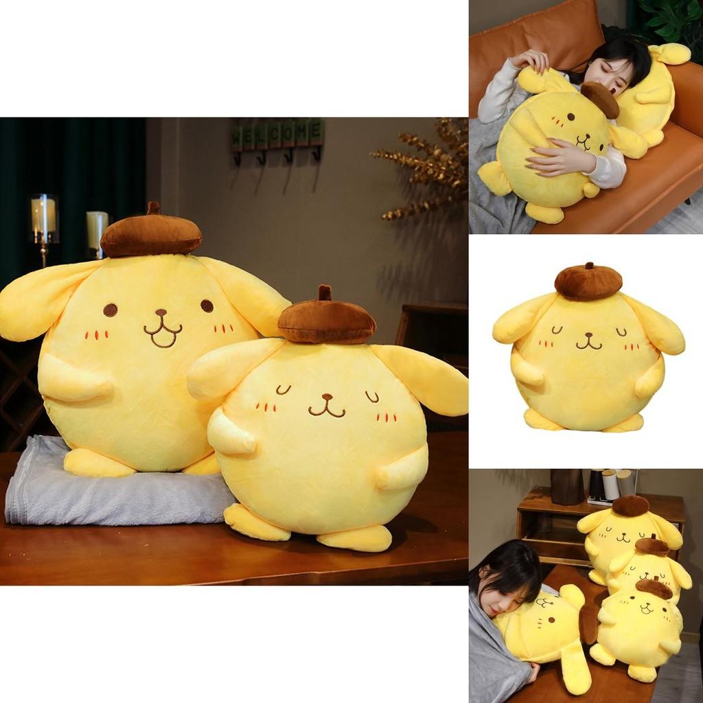 Cute Pudding Dog Plush Toy Sofa Pillow For Office Nap And Air Conditioning Blanket