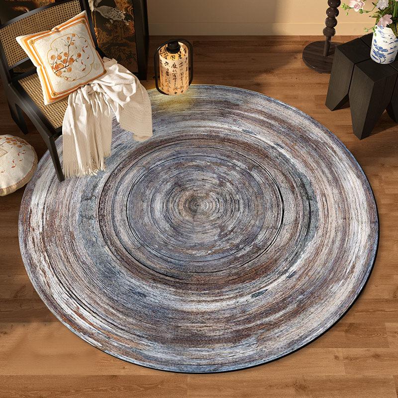 Tree Of Life Round Area Rug Soft Velvet Bath Mat Living Room Sofa Coffee Table Bedroom Bedside Floor Mat