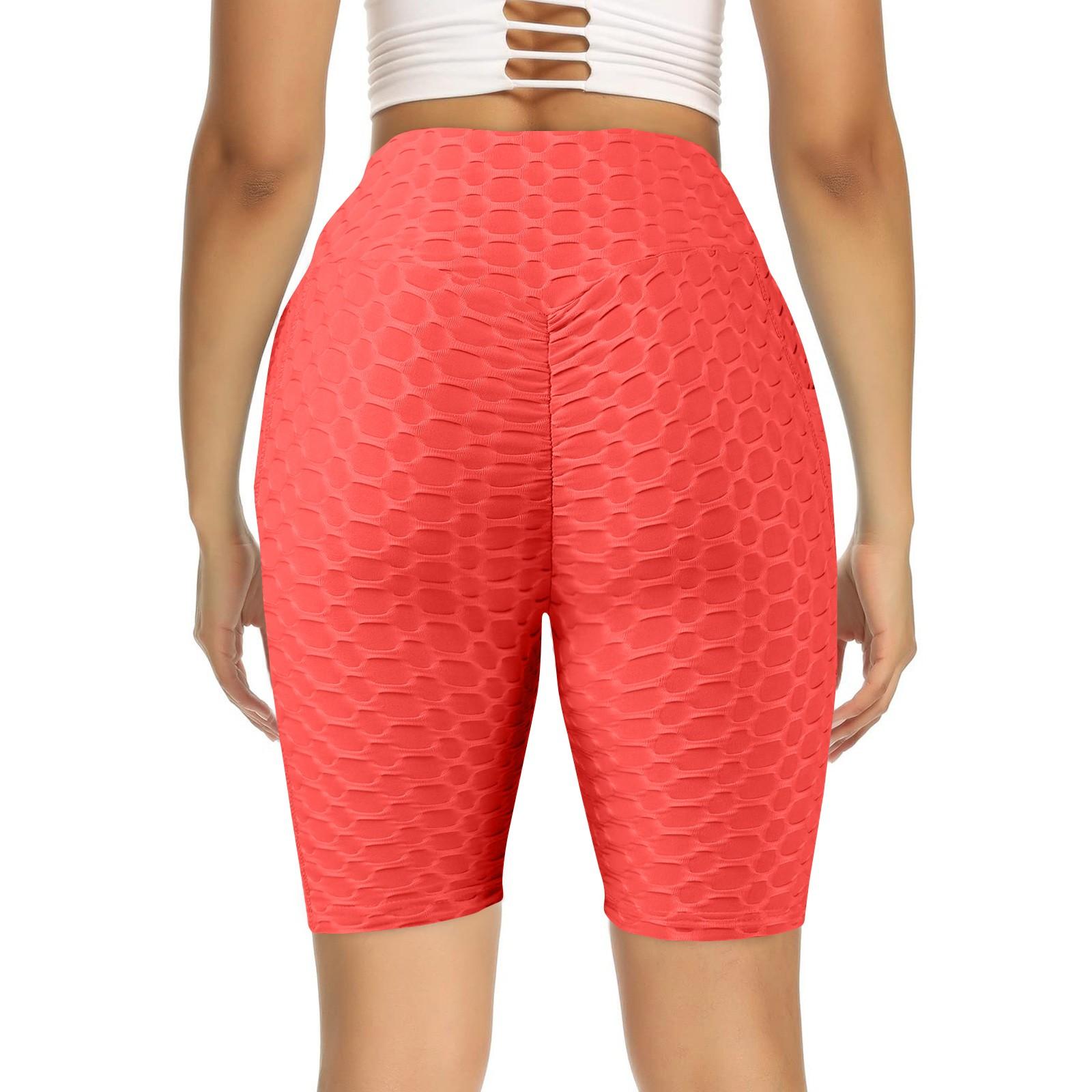 

Женские сексуальные капри, йога, фитнес, персики, ягодицы, спортивные леггинсы с карманами XXL