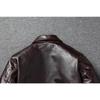 Chinese Size Brown Oil Waxed First Layer Genuine Cowhide A2 Great Escape Genuine Leather Jacket Men Loose Lapel Flight Jackets