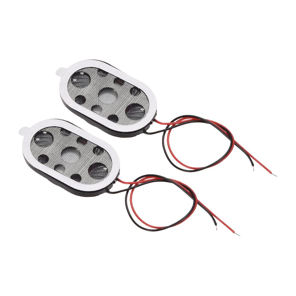DMiotech 2pcs 1W 8 Ohm 15mmx24mm Mini DIY Magnetic Speaker Internal Replacement Speaker for DIY Speaker Black